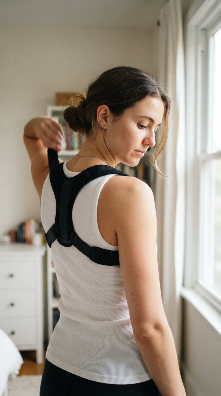AlignEase Posture Corrector — Adjustable Back Support for Men and Women