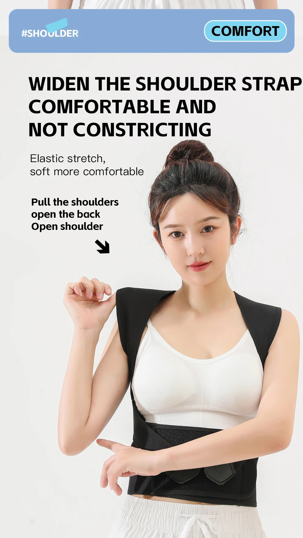 AlignEase Posture Corrector — Adjustable Back Support for Men and Women