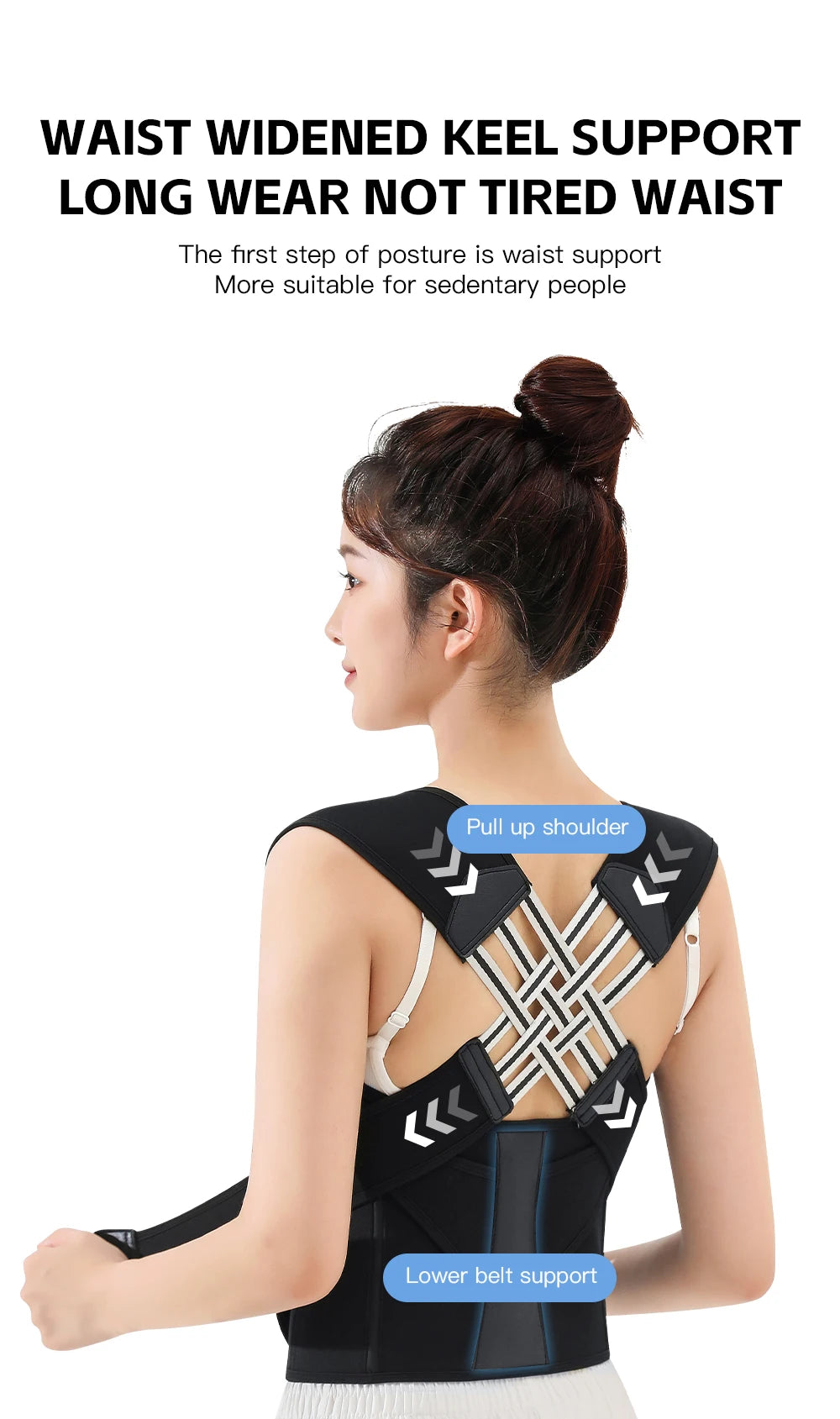 AlignEase Posture Corrector — Adjustable Back Support for Men and Women