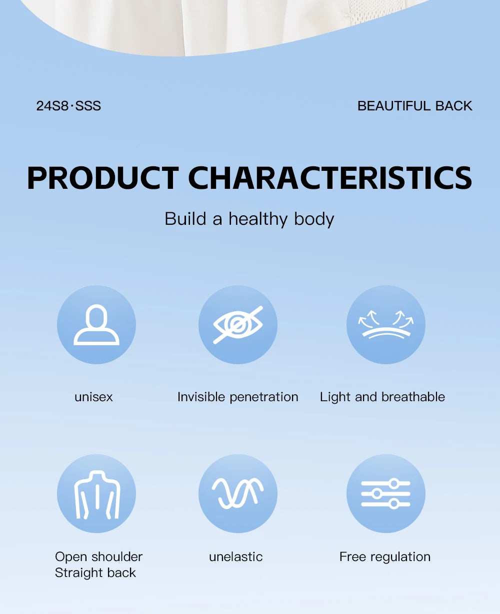 AlignEase Posture Corrector — Adjustable Back Support for Men and Women